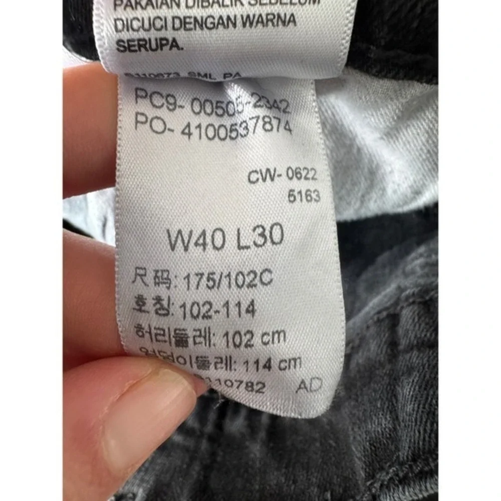 Levi Strauss 505 Black Regular Fit Straight Leg Jeans Mens Size 36x30